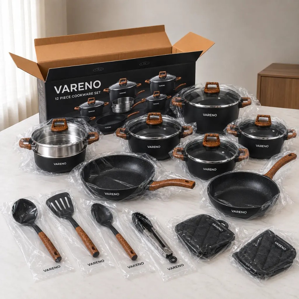 Cliente cucina con il set VARENO